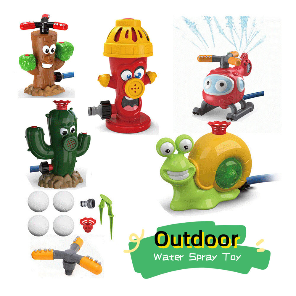 Sprinkler Outdoor Water Spray Toy Garden Water Toys Summer Yard Cartoon Splash Sprinkler Baby Bath Toy For Kids - Image 1