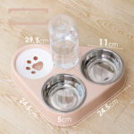 Dog Bowl Double Bowl Automatic Drinking Dog Food Bowl Rice Bowl - Image 4