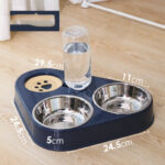 Dog Bowl Double Bowl Automatic Drinking Dog Food Bowl Rice Bowl - Image 6