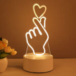 3D Lamp Acrylic USB LED Night Lights Neon Sign Lamp Xmas Home Decorations For Room Decor Valentines Day Gifts - Image 7