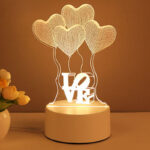 3D Lamp Acrylic USB LED Night Lights Neon Sign Lamp Xmas Home Decorations For Room Decor Valentines Day Gifts - Image 4