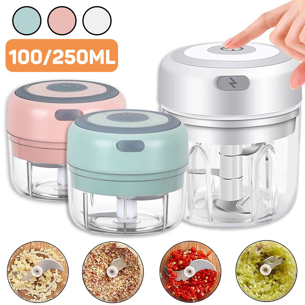 Mini Electric Garlic Chopper USB Charging Ginger Masher Machine Sturdy Durable Chili Vegetable Crusher Kitchen Tool - Image 1