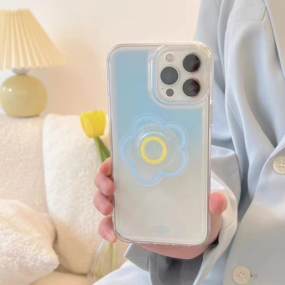 Advanced Gradient Blue Colorful Shell Bracket For Mobile Phone Cases - Image 6