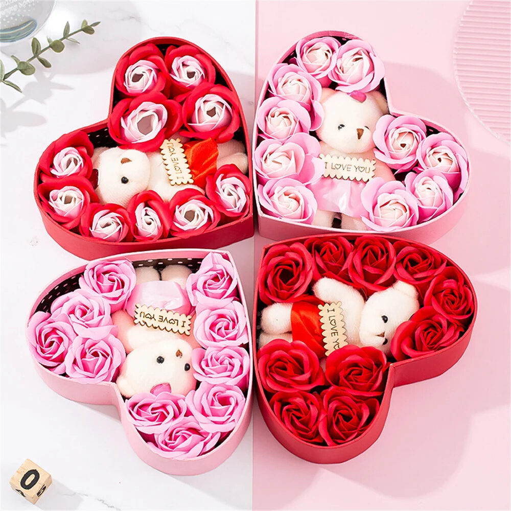 Heart-shaped Rose Red Gift Box New Year Christmas Gift Box Valentine's Day Christmas Gift Mother's Day Birthday Gift - Image 1