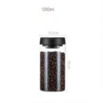 Vacuum Sealed Jug Set Black Coffee Beans Glass Airtight Canister Kitchen Food Grains Candy Keep Good Storage Jar Set Kitchen Gadgets - Image 10