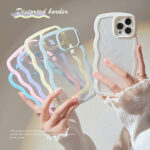 Wave Border Mobile Phone Case Solid Color Simple Candy Color | iphone cove