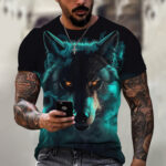 Men's T-shirt | 3D Printed Animal Beast Lion T-shirt | Summer T-shirt | ATOZBY - Image 8