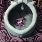 Pet Tent Cave Bed for Cats Small Dogs Self-Warming Cat Tent Bed Cat Hut Comfortable Pet Sleeping Bed Foldable Removable Washable photo review