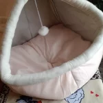 Pet Tent Cave Bed for Cats Small Dogs Self-Warming Cat Tent Bed Cat Hut Comfortable Pet Sleeping Bed Foldable Removable Washable photo review