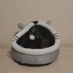 Pet Tent Cave Bed for Cats Small Dogs Self-Warming Cat Tent Bed Cat Hut Comfortable Pet Sleeping Bed Foldable Removable Washable photo review