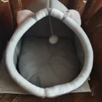 Pet Tent Cave Bed for Cats Small Dogs Self-Warming Cat Tent Bed Cat Hut Comfortable Pet Sleeping Bed Foldable Removable Washable photo review