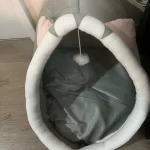 Pet Tent Cave Bed for Cats Small Dogs Self-Warming Cat Tent Bed Cat Hut Comfortable Pet Sleeping Bed Foldable Removable Washable photo review