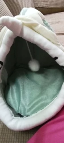 Pet Tent Cave Bed for Cats Small Dogs Self-Warming Cat Tent Bed Cat Hut Comfortable Pet Sleeping Bed Foldable Removable Washable photo review