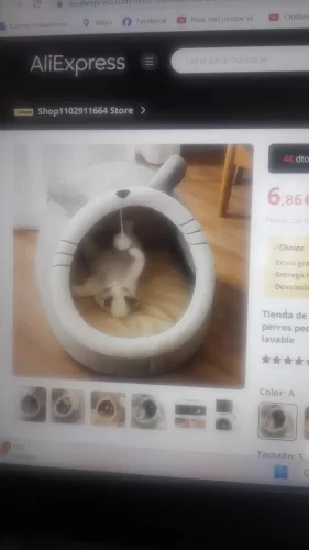 Pet Tent Cave Bed for Cats Small Dogs Self-Warming Cat Tent Bed Cat Hut Comfortable Pet Sleeping Bed Foldable Removable Washable photo review