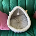 Pet Tent Cave Bed for Cats Small Dogs Self-Warming Cat Tent Bed Cat Hut Comfortable Pet Sleeping Bed Foldable Removable Washable photo review