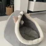 Pet Tent Cave Bed for Cats Small Dogs Self-Warming Cat Tent Bed Cat Hut Comfortable Pet Sleeping Bed Foldable Removable Washable photo review