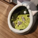 Pet Tent Cave Bed for Cats Small Dogs Self-Warming Cat Tent Bed Cat Hut Comfortable Pet Sleeping Bed Foldable Removable Washable photo review