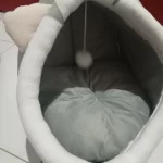 Pet Tent Cave Bed for Cats Small Dogs Self-Warming Cat Tent Bed Cat Hut Comfortable Pet Sleeping Bed Foldable Removable Washable photo review