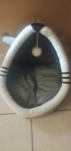 Pet Tent Cave Bed for Cats Small Dogs Self-Warming Cat Tent Bed Cat Hut Comfortable Pet Sleeping Bed Foldable Removable Washable photo review