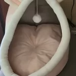 Pet Tent Cave Bed for Cats Small Dogs Self-Warming Cat Tent Bed Cat Hut Comfortable Pet Sleeping Bed Foldable Removable Washable photo review