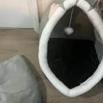 Pet Tent Cave Bed for Cats Small Dogs Self-Warming Cat Tent Bed Cat Hut Comfortable Pet Sleeping Bed Foldable Removable Washable photo review