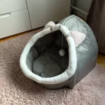 Pet Tent Cave Bed for Cats Small Dogs Self-Warming Cat Tent Bed Cat Hut Comfortable Pet Sleeping Bed Foldable Removable Washable photo review