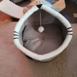 Pet Tent Cave Bed for Cats Small Dogs Self-Warming Cat Tent Bed Cat Hut Comfortable Pet Sleeping Bed Foldable Removable Washable photo review