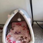 Pet Tent Cave Bed for Cats Small Dogs Self-Warming Cat Tent Bed Cat Hut Comfortable Pet Sleeping Bed Foldable Removable Washable photo review