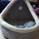 Pet Tent Cave Bed for Cats Small Dogs Self-Warming Cat Tent Bed Cat Hut Comfortable Pet Sleeping Bed Foldable Removable Washable photo review