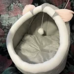 Pet Tent Cave Bed for Cats Small Dogs Self-Warming Cat Tent Bed Cat Hut Comfortable Pet Sleeping Bed Foldable Removable Washable photo review