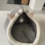 Pet Tent Cave Bed for Cats Small Dogs Self-Warming Cat Tent Bed Cat Hut Comfortable Pet Sleeping Bed Foldable Removable Washable photo review