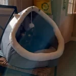 Pet Tent Cave Bed for Cats Small Dogs Self-Warming Cat Tent Bed Cat Hut Comfortable Pet Sleeping Bed Foldable Removable Washable photo review