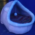 Pet Tent Cave Bed for Cats Small Dogs Self-Warming Cat Tent Bed Cat Hut Comfortable Pet Sleeping Bed Foldable Removable Washable photo review