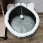 Pet Tent Cave Bed for Cats Small Dogs Self-Warming Cat Tent Bed Cat Hut Comfortable Pet Sleeping Bed Foldable Removable Washable photo review
