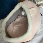 Pet Tent Cave Bed for Cats Small Dogs Self-Warming Cat Tent Bed Cat Hut Comfortable Pet Sleeping Bed Foldable Removable Washable photo review