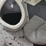 Pet Tent Cave Bed for Cats Small Dogs Self-Warming Cat Tent Bed Cat Hut Comfortable Pet Sleeping Bed Foldable Removable Washable photo review