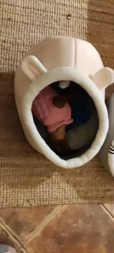 Pet Tent Cave Bed for Cats Small Dogs Self-Warming Cat Tent Bed Cat Hut Comfortable Pet Sleeping Bed Foldable Removable Washable photo review
