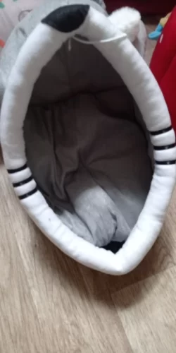 Pet Tent Cave Bed for Cats Small Dogs Self-Warming Cat Tent Bed Cat Hut Comfortable Pet Sleeping Bed Foldable Removable Washable photo review