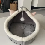 Pet Tent Cave Bed for Cats Small Dogs Self-Warming Cat Tent Bed Cat Hut Comfortable Pet Sleeping Bed Foldable Removable Washable photo review