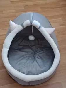 Pet Tent Cave Bed for Cats Small Dogs Self-Warming Cat Tent Bed Cat Hut Comfortable Pet Sleeping Bed Foldable Removable Washable photo review