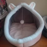 Pet Tent Cave Bed for Cats Small Dogs Self-Warming Cat Tent Bed Cat Hut Comfortable Pet Sleeping Bed Foldable Removable Washable photo review
