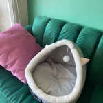 Pet Tent Cave Bed for Cats Small Dogs Self-Warming Cat Tent Bed Cat Hut Comfortable Pet Sleeping Bed Foldable Removable Washable photo review