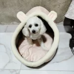Pet Tent Cave Bed for Cats Small Dogs Self-Warming Cat Tent Bed Cat Hut Comfortable Pet Sleeping Bed Foldable Removable Washable photo review