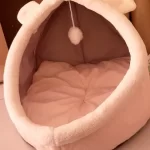 Pet Tent Cave Bed for Cats Small Dogs Self-Warming Cat Tent Bed Cat Hut Comfortable Pet Sleeping Bed Foldable Removable Washable photo review
