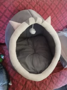 Pet Tent Cave Bed for Cats Small Dogs Self-Warming Cat Tent Bed Cat Hut Comfortable Pet Sleeping Bed Foldable Removable Washable photo review