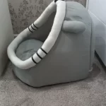 Pet Tent Cave Bed for Cats Small Dogs Self-Warming Cat Tent Bed Cat Hut Comfortable Pet Sleeping Bed Foldable Removable Washable photo review