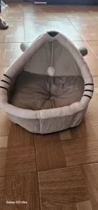Pet Tent Cave Bed for Cats Small Dogs Self-Warming Cat Tent Bed Cat Hut Comfortable Pet Sleeping Bed Foldable Removable Washable photo review