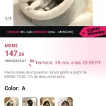 Pet Tent Cave Bed for Cats Small Dogs Self-Warming Cat Tent Bed Cat Hut Comfortable Pet Sleeping Bed Foldable Removable Washable photo review