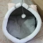 Pet Tent Cave Bed for Cats Small Dogs Self-Warming Cat Tent Bed Cat Hut Comfortable Pet Sleeping Bed Foldable Removable Washable photo review