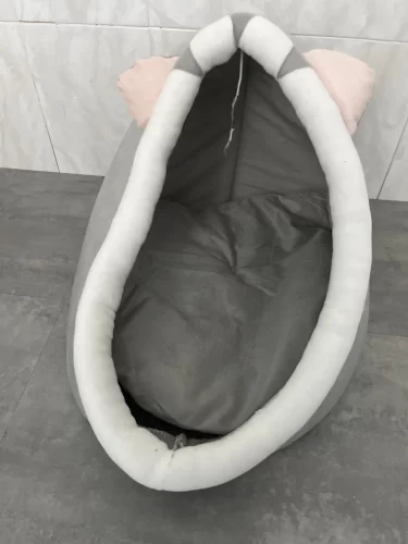 Pet Tent Cave Bed for Cats Small Dogs Self-Warming Cat Tent Bed Cat Hut Comfortable Pet Sleeping Bed Foldable Removable Washable photo review
